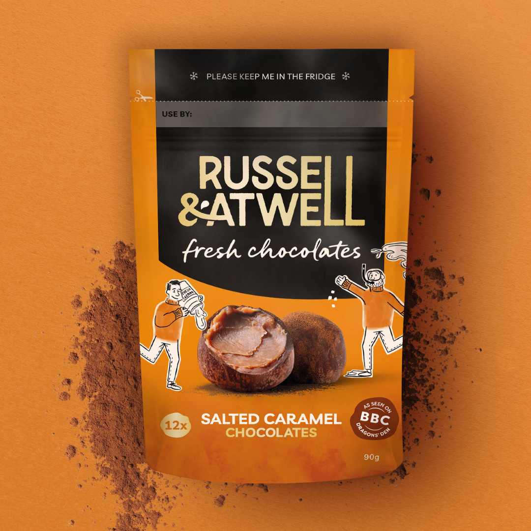 7 - Pack Retail Salted Caramel - Russell and Atwell