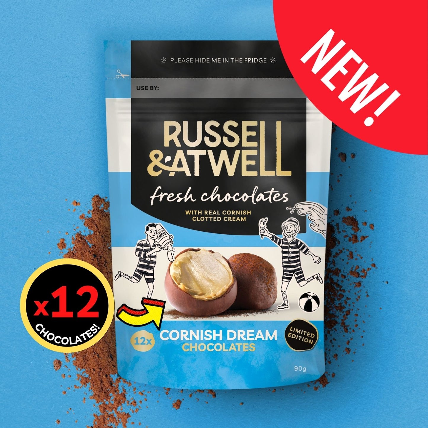 NEW Cornish Monty Fresh Chocolate 3-Pack