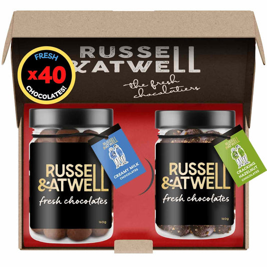 Festive Cracking Hazelnut & Creamy Milk 2-Jar Box