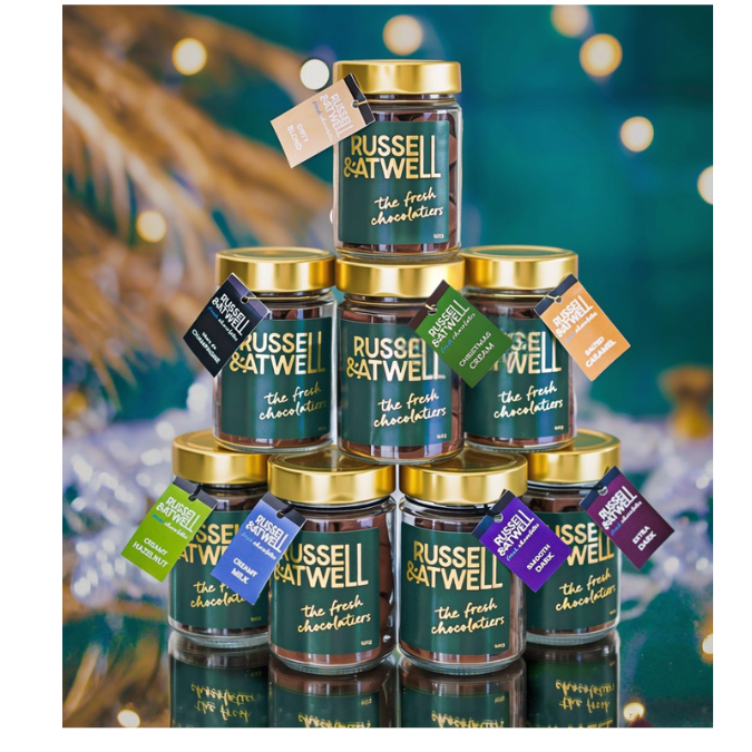 Christmas Cream Limited Edition Luxury Festive Glass Jar - Russell and Atwell