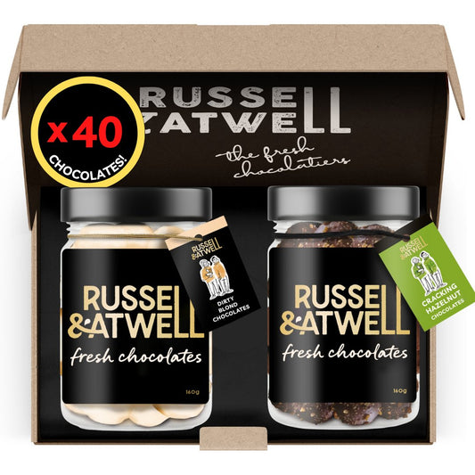 Cracking Hazelnut and Dirty Blond 2 - Jar Box - Russell and Atwell