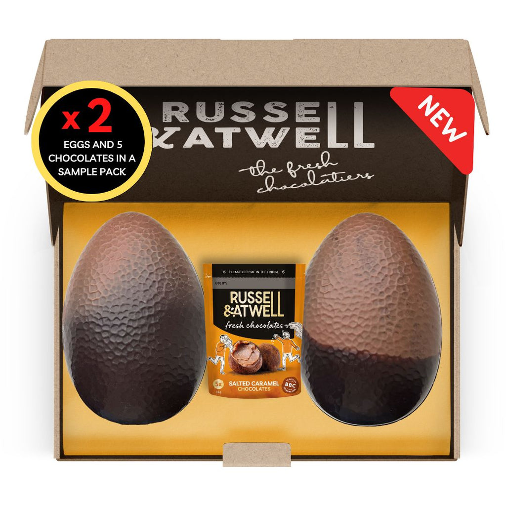 Double Egg with FREE Salted Caramel Mini Pouch - Russell and Atwell