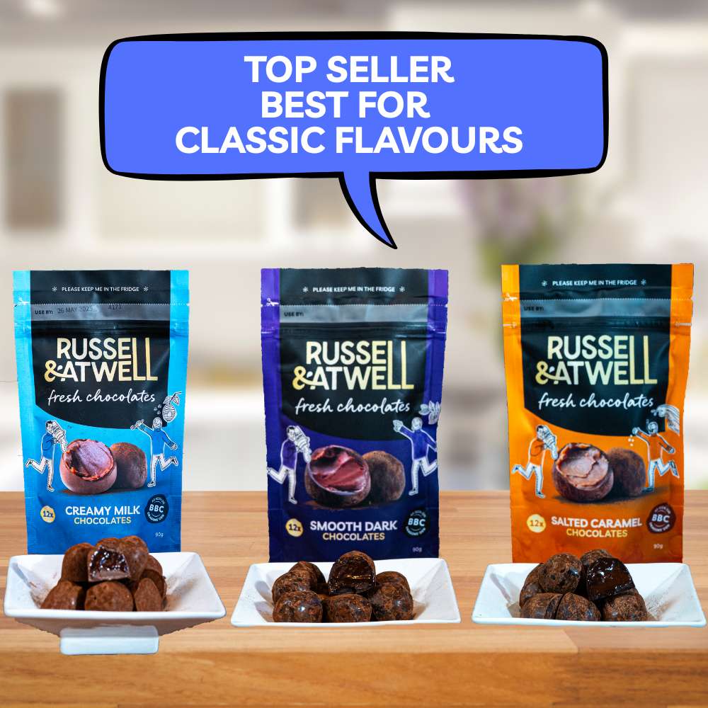 Golden Monty Fresh Chocolate 3 - Pack - Russell and Atwell