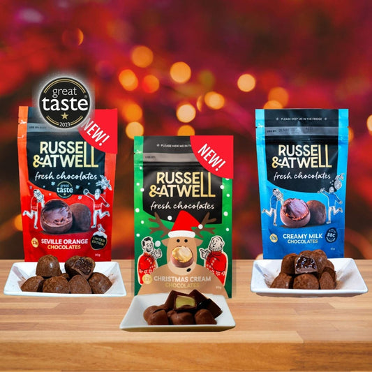 NEW Christmas Monty Fresh Chocolate 3 - Pack - Russell and Atwell