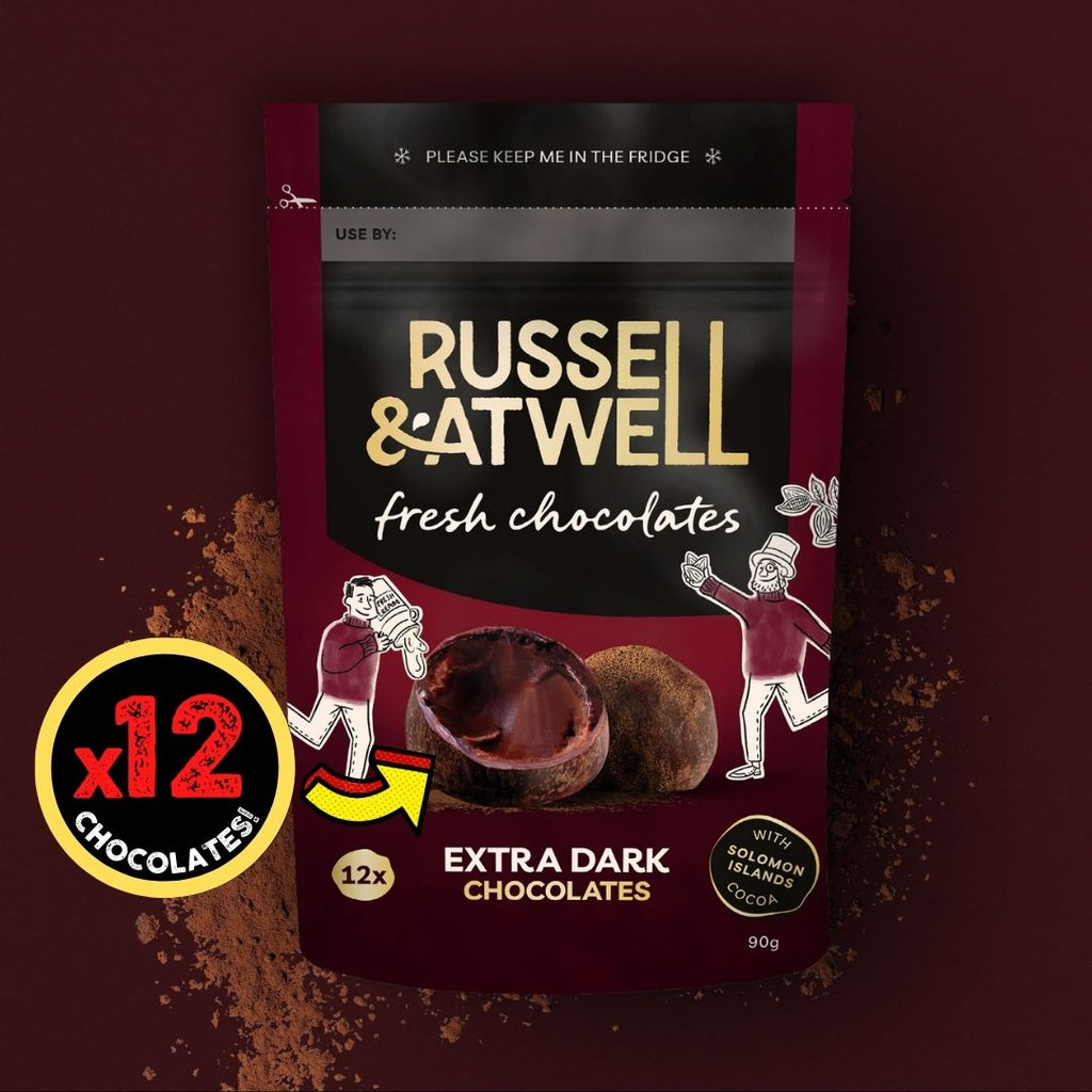 Dark Monty Fresh Chocolate Dragon 3-Pack - Russell and Atwell