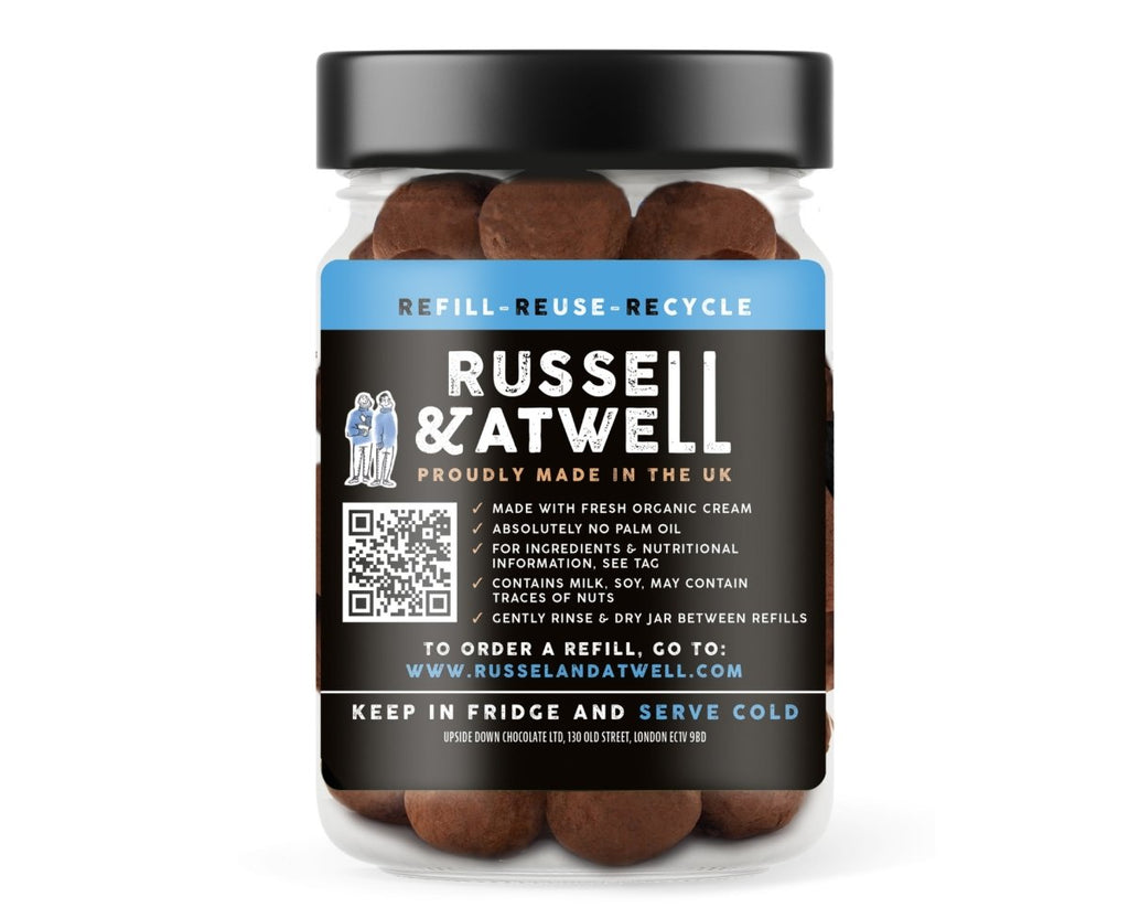 Gold & Milk Refillable Twin Jar Pack - Russell and Atwell