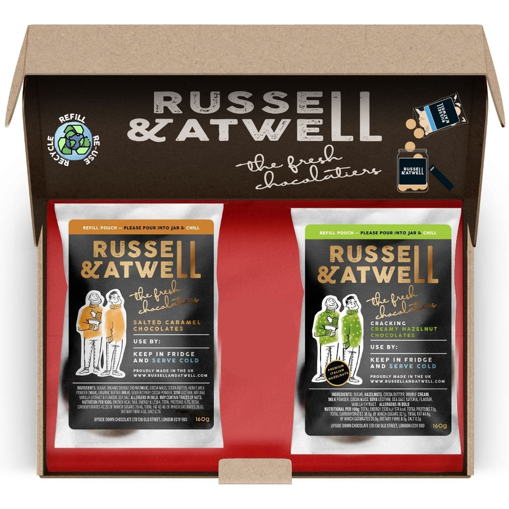 NEW Hazelnut & Salted Caramel Chocolate Eco-Jar Refill - Russell and Atwell