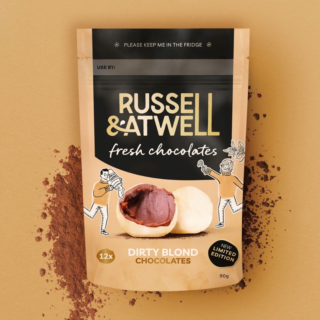 NEW Dirty Blond chocolates - Russell and Atwell