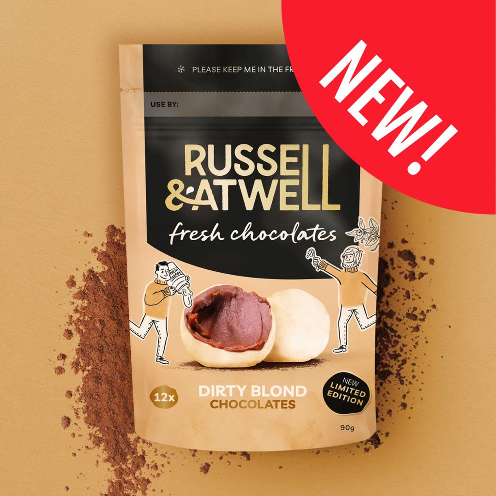 NEW Dirty Blond chocolates - Russell and Atwell