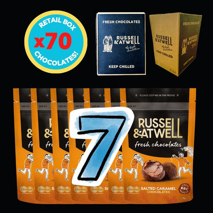7-Pack Retail Salted Caramel - Russell and Atwell