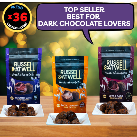 Festive Dark Monty Fresh Chocolate 3-Pack