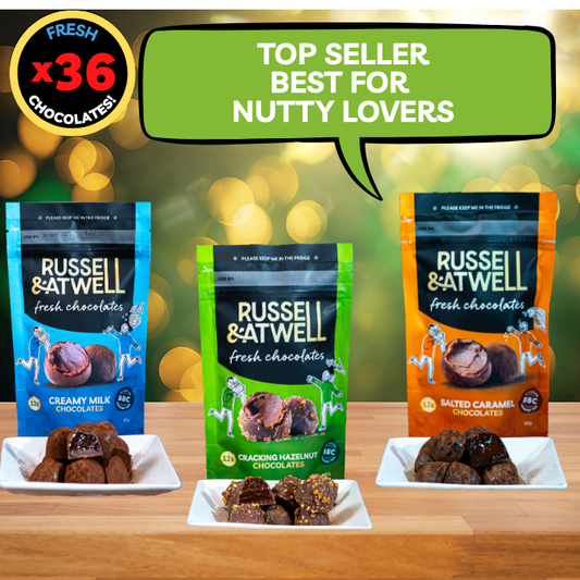 Festive Nutty Monty Fresh Chocolate 3-Pack