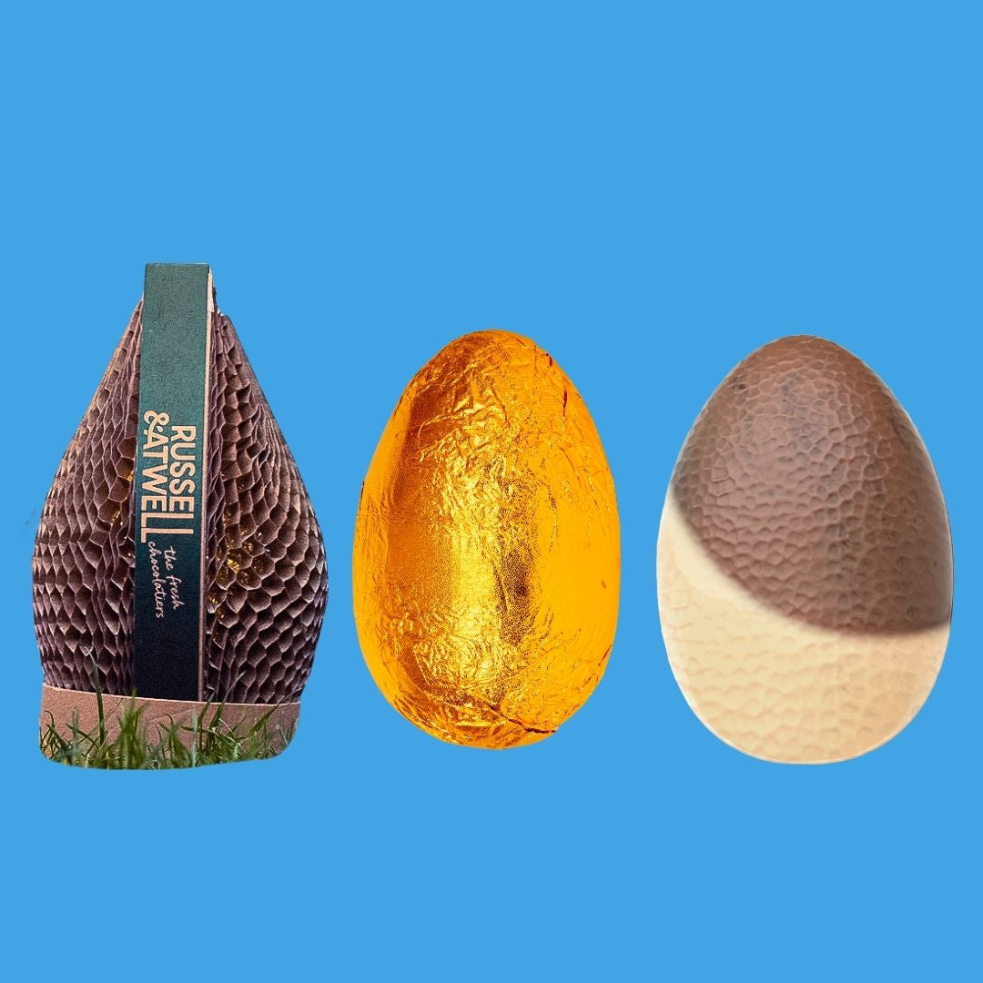 Double Marbled Easter Egg Milk/Blond and Milk/Dark