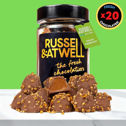 Creamy Hazelnut Luxury Glass Jar - Russell and Atwell