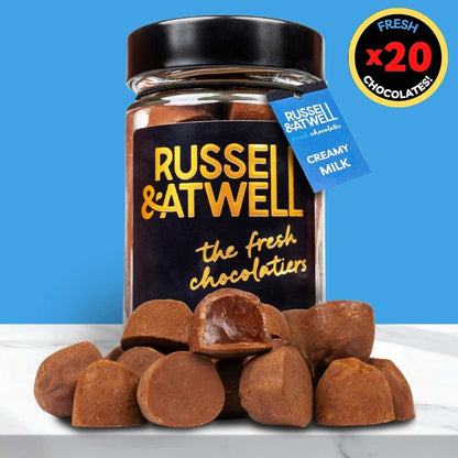 Creamy Milk Luxury Glass Jar - Russell and Atwell