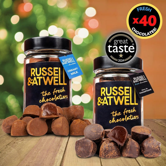 Creamy Milk & Marc De Champagne 2 - Jar Box - Russell and Atwell