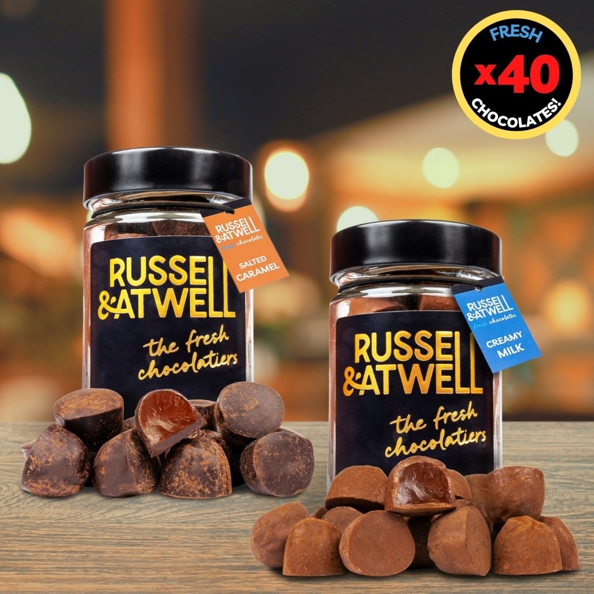 Creamy Milk & Salted Caramel 2 - Jar Box - Russell and Atwell