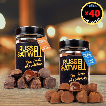 Creamy Milk & Salted Caramel 2 - Jar Box - Russell and Atwell