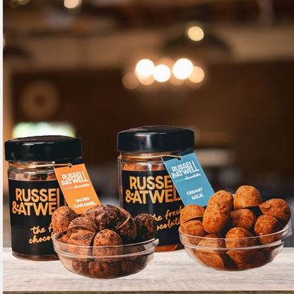 Creamy Milk & Salted Caramel 2 - Jar Box - Russell and Atwell