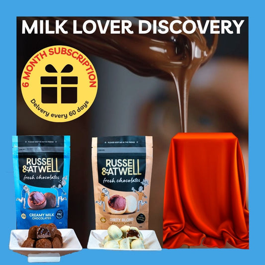 Discovery Milk 3 - Pack 6 - Month Chocolate subscription - Russell and Atwell