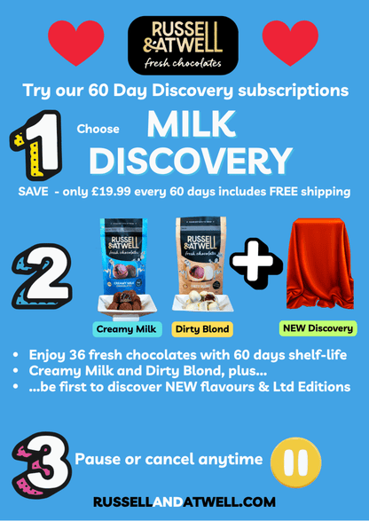 Discovery Milk 3-Pack 60 day Chocolate subscription - Russell and Atwell