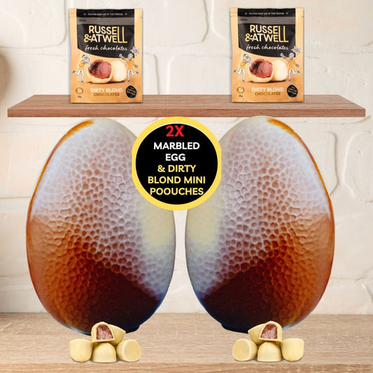 Double Marbled Easter Egg Milk/Blond - Russell and Atwell
