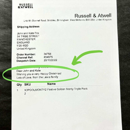 Festive Smooth Dark & Champagne 2 - Jar Box - Russell and Atwell