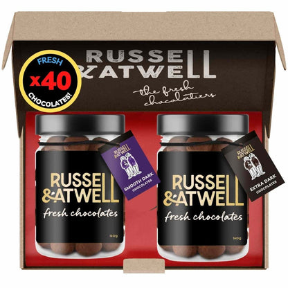 Festive Smooth Dark & Extra Dark 2 - Jar Box - Russell and Atwell