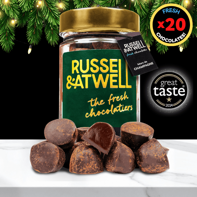 Marc De Champagne Luxury Festive Glass Jar - Russell and Atwell