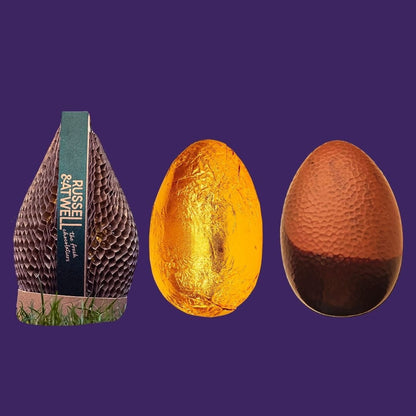 Milk/Dark Marbled Easter Egg Maxi Monty Lux - Russell and Atwell