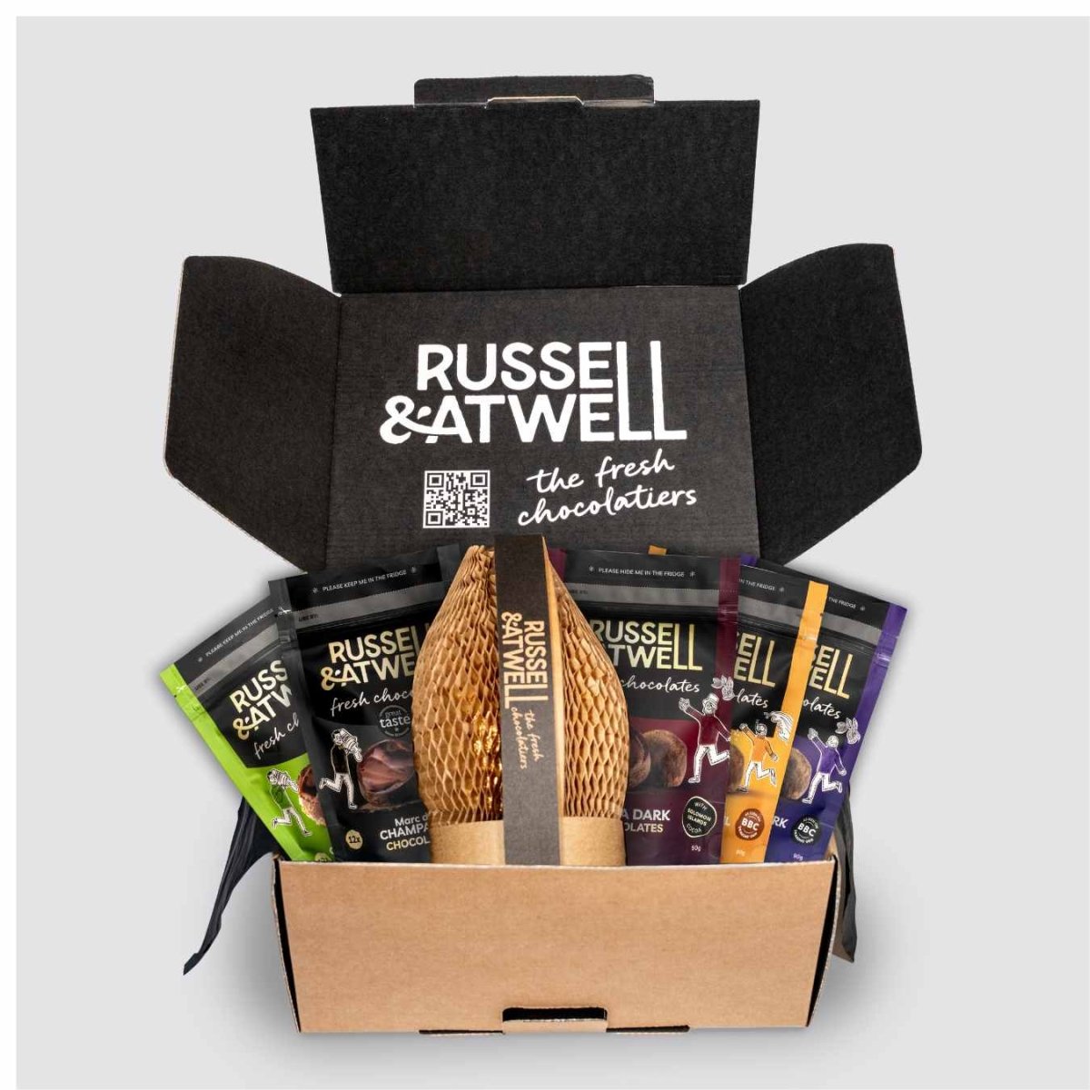 Milk/Dark Marbled Easter Egg Maxi Monty Lux - Russell and Atwell