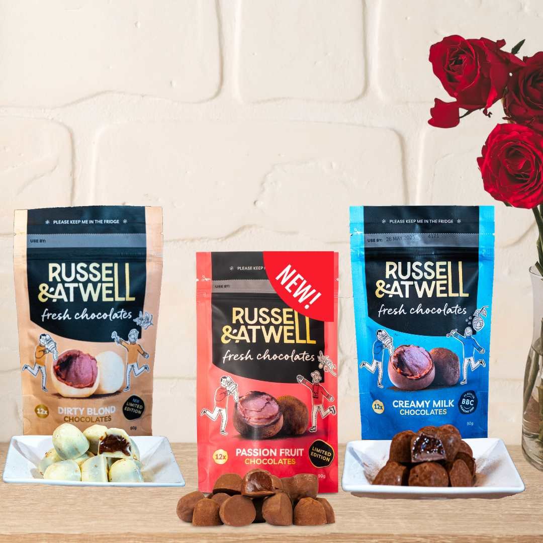 NEW Love Monty Fresh Chocolate 3 - Pack - Russell and Atwell