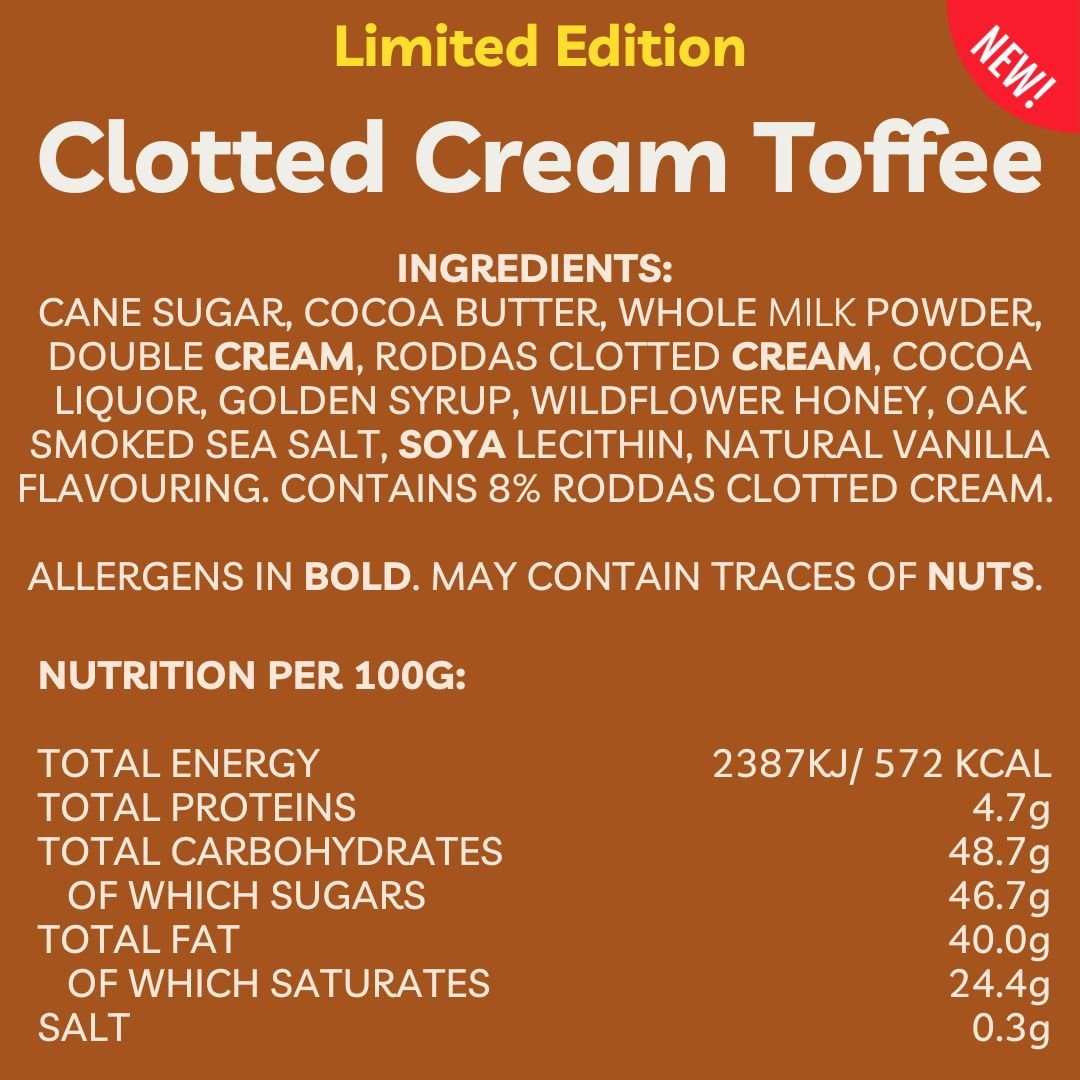 NEW Ltd Edition Clotted Cream Toffee - Russell and Atwell