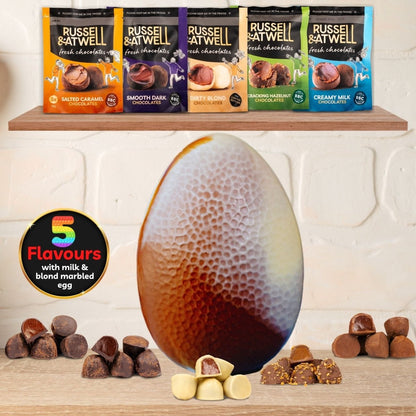 NEW Mini Monty Milk/Blond Marbled Easter Egg - Russell and Atwell