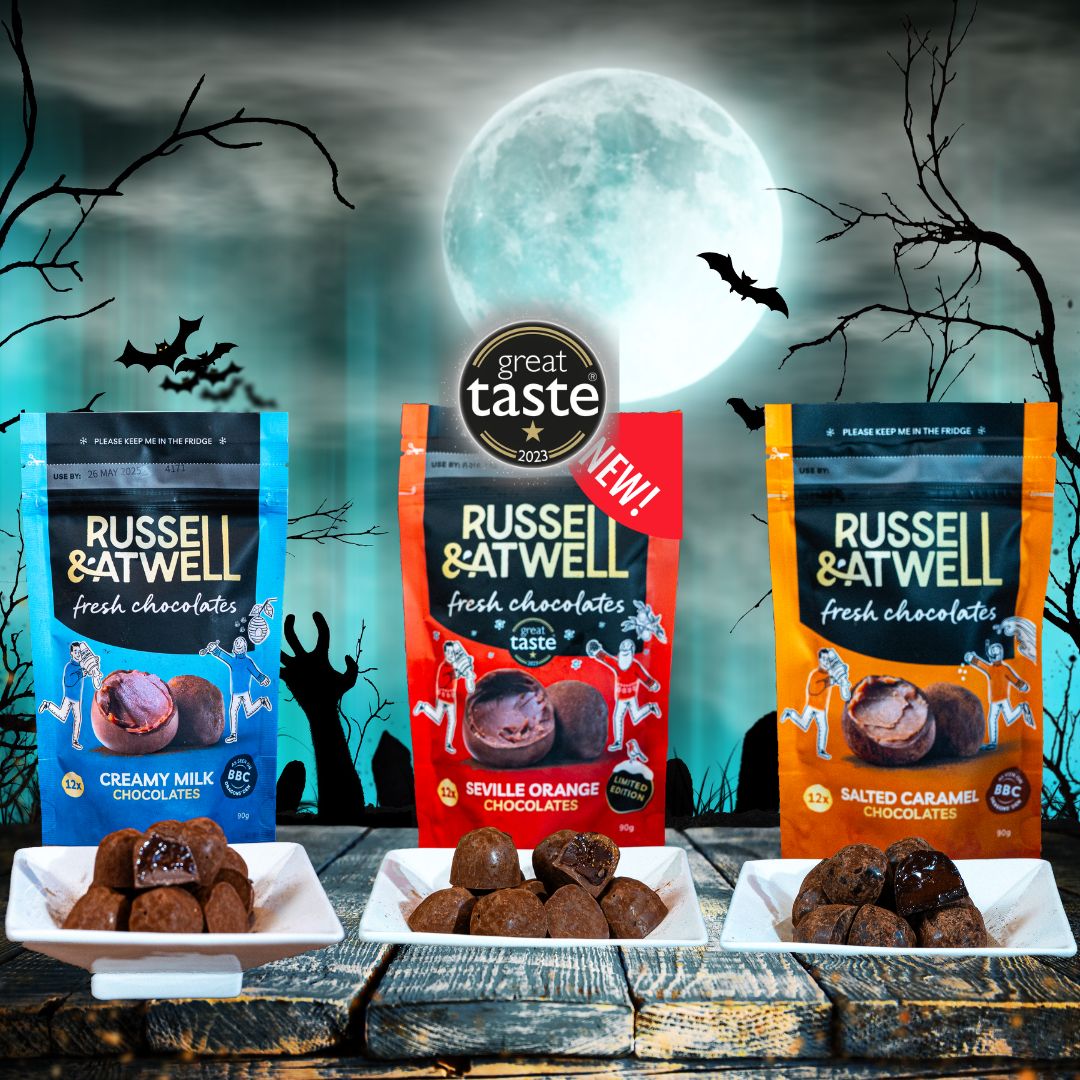 NEW Orange Monty Fresh Chocolate 3 - Pack - Russell and Atwell