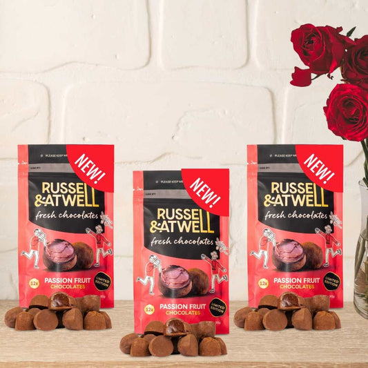 NEW Passion Fruit Fresh Chocolate Triple - Pack - Russell and Atwell