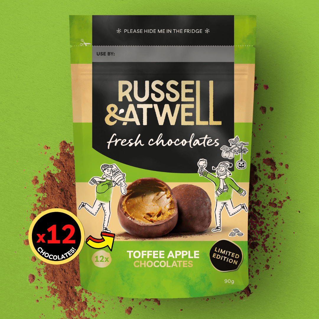 NEW Toffee Monty Fresh Chocolate 3 - Pack - Russell and Atwell