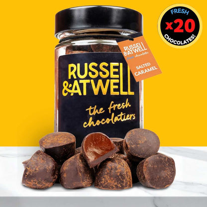 Salted Caramel Luxury Glass Jar - Russell and Atwell