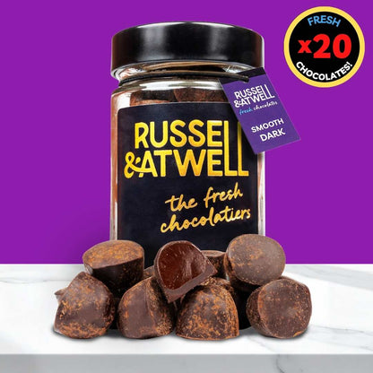 Smooth Dark Luxury Glass Jar - Russell and Atwell