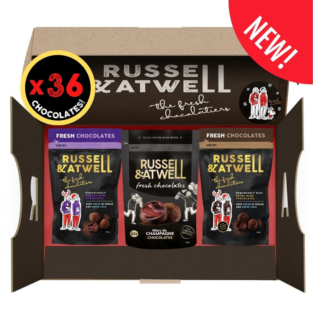 Festive Dark Champagne Monty Triple-Pack - Russell and Atwell