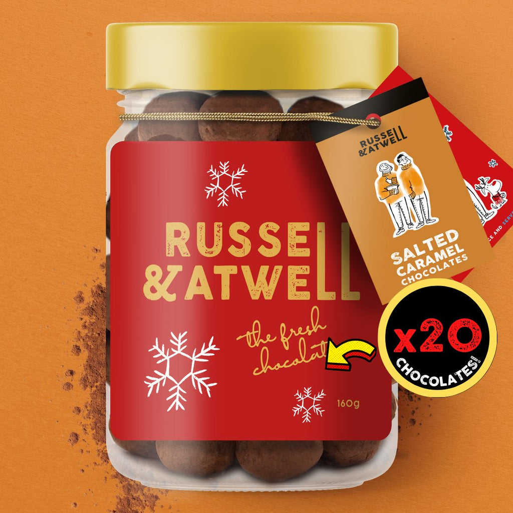 Festive Golden Monty 3-Jar Box - Russell and Atwell