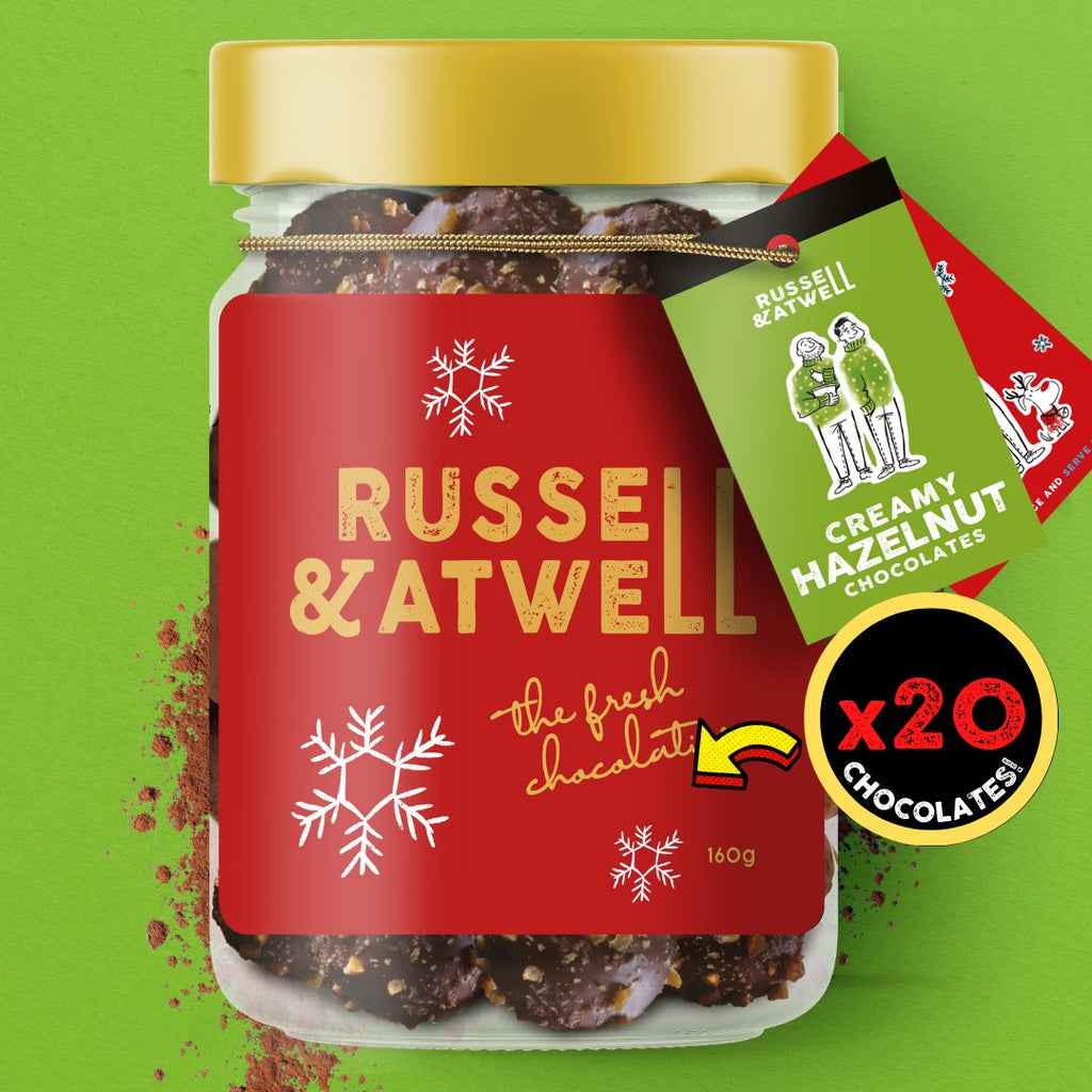 Festive Hazelnut & Milk 2-Jar Box - Russell and Atwell