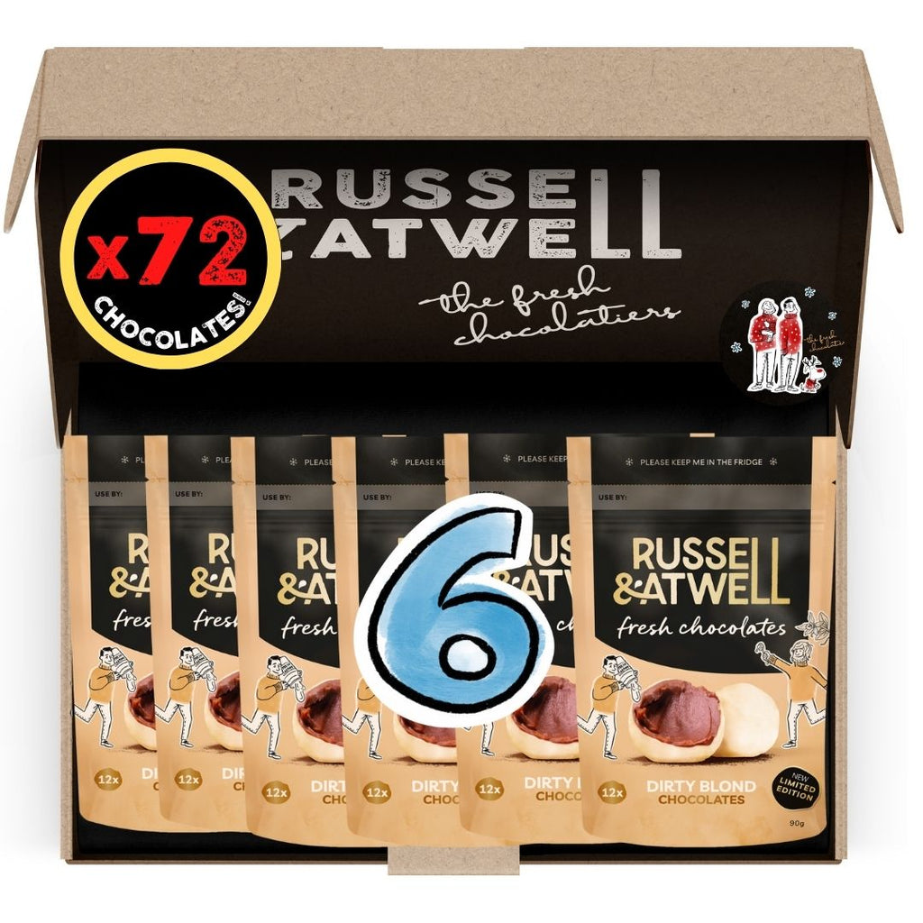 Festive Santa 6-Pack Dirty Blond - Russell and Atwell
