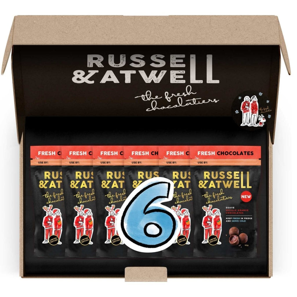Festive Santa 6-Pack Seville Orange - Russell and Atwell
