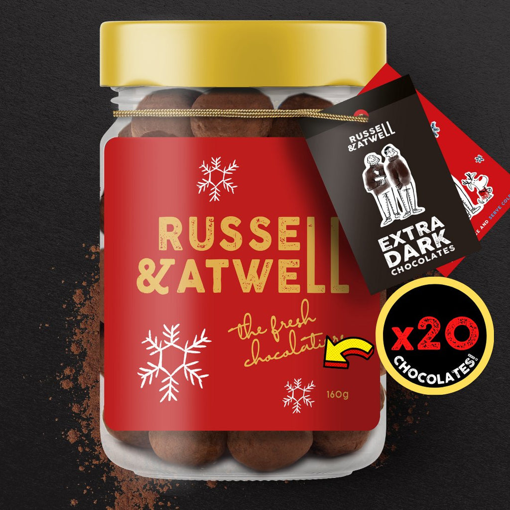 Festive Smooth Dark & Extra Dark 2-Jar Box - Russell and Atwell