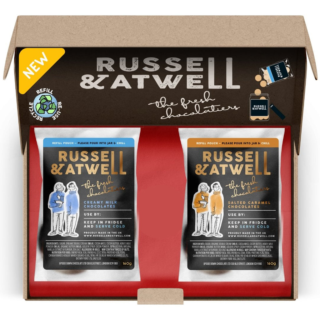 NEW Caramel & Milk Fresh Chocolate Eco-Jar Refill - Russell and Atwell