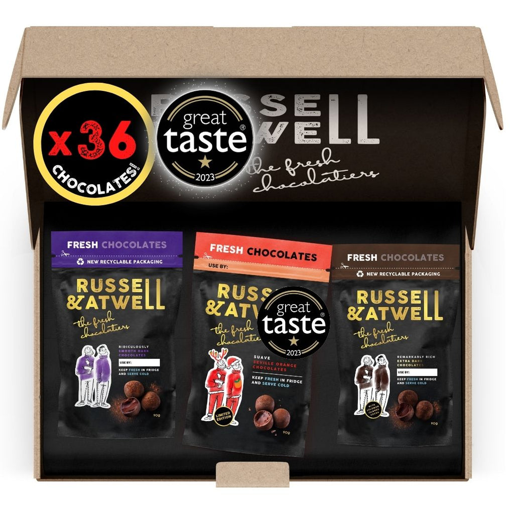 NEW Dark Orange Monty Award Winning Ltd Edition Triple-Pack - Russell and Atwell