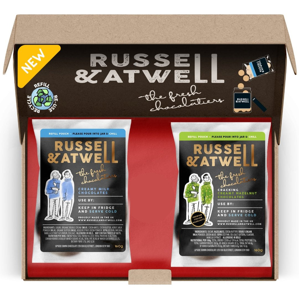 NEW Hazelnut & Milk Fresh Chocolate Eco-Jar Refill - Russell and Atwell