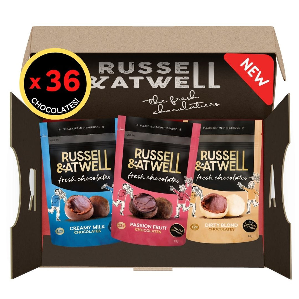 NEW Love Monty Lux Fresh Chocolat 3-Pack - Russell and Atwell