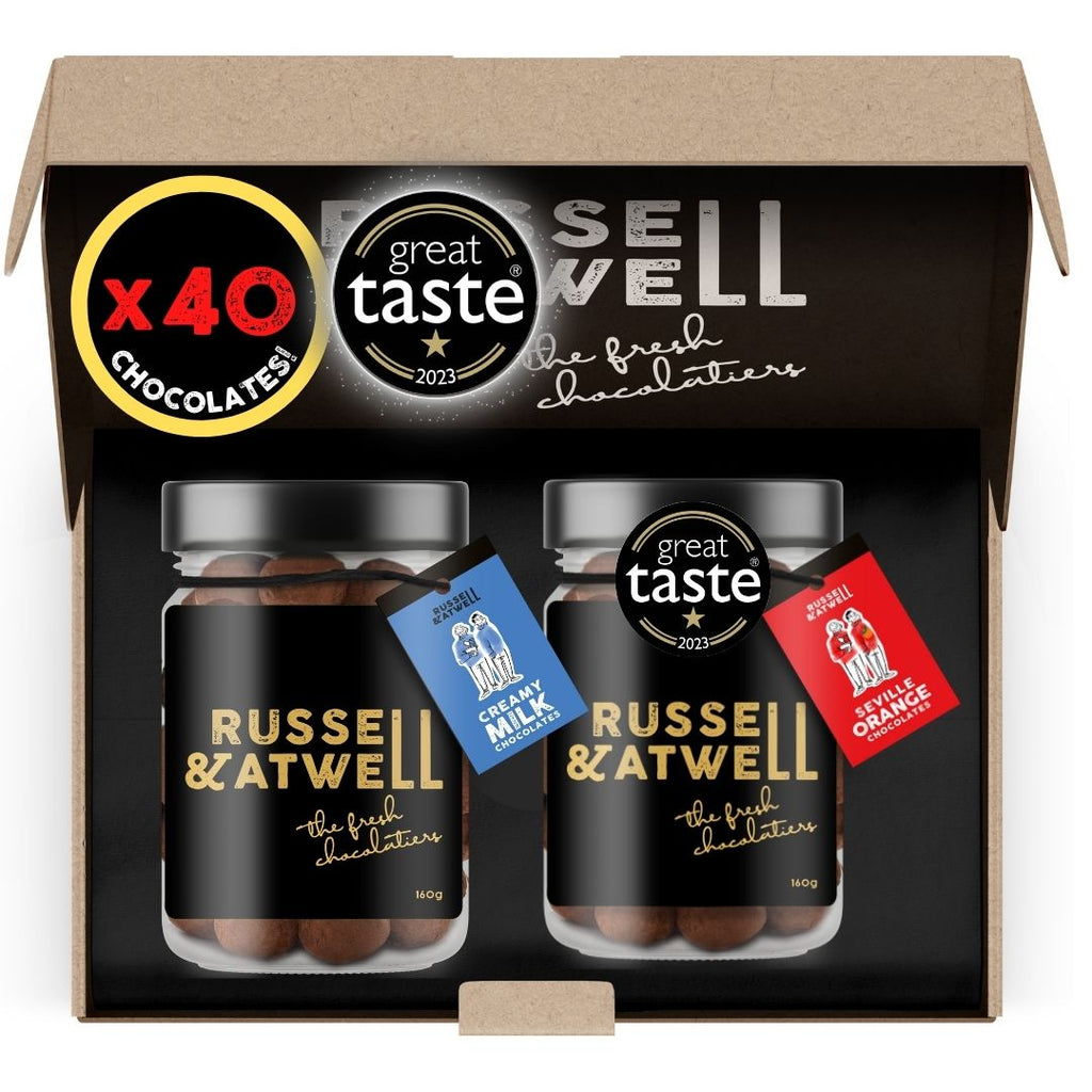 NEW Orange & Milk Award Winning Ltd Edition Twin Jar Pack - Russell and Atwell